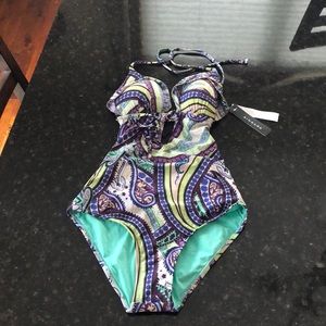 One Piece Low cut swim suit